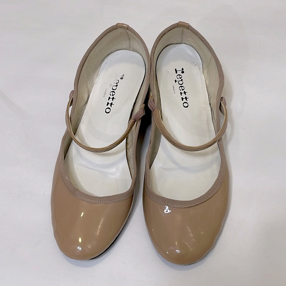 Repetto pink leather ballet flats